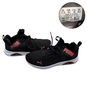 Puma Black & Pink Mesh Running Sneakers Women’s 10